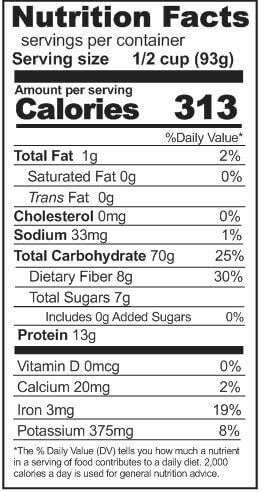 Rainy Day Foods Non-GMO Kamut Natural 5 Gallon 35 lb. Super Pail - 170 Servings