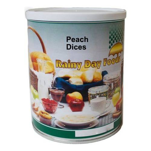 Rainy Day Foods Peach Dices 14 oz. #2.5 Can