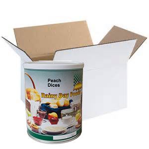 Rainy Day Foods Peach Dices #2.5 Cans - 6 Pack