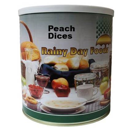 Rainy Day Foods Peach Dices 52 oz. #10 Can