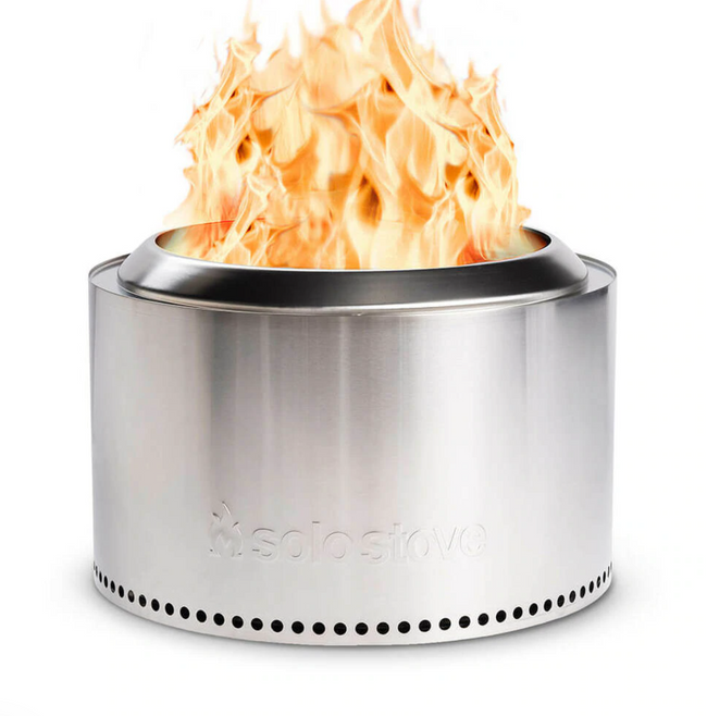 Solo Stove Yukon 2.0 Backyard Bundle - Stainless Steel Fire Pit - 27" Diameter - Portable & "Smokeless"