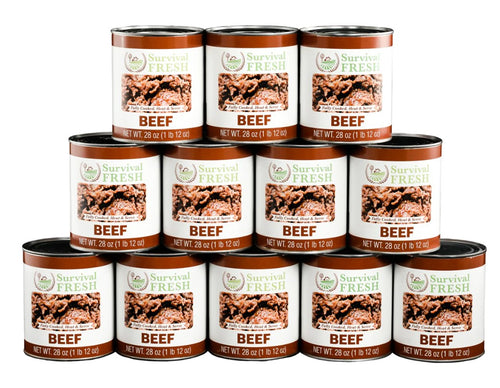 Survival Fresh Meats - Beef 28 oz Cans - Case of 12