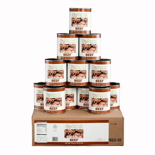 Survival Fresh Meats - Beef 28 oz Cans - Case of 12