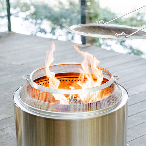 Solo Stove Yukon 1.0 Backyard Bundle - Stainless Steel Fire Pit - 27" Diameter - Portable & "Smokeless"