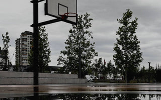 Flooded basketball court-overlay