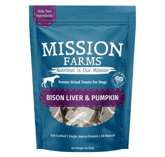 Bison Liver & Pumpkin Treats- 3oz