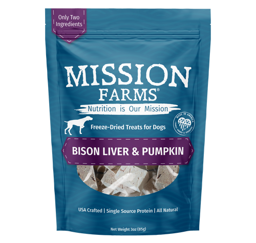 Bison Liver & Pumpkin Treats- 3oz