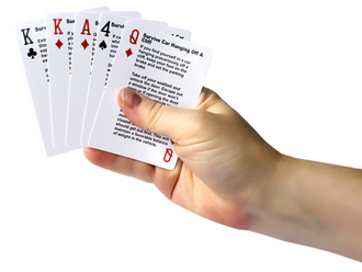 Survival Tips Playing Cards