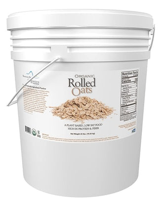 Mountain High Organics - Certified Organic Rolled Oats 6 Gallon/23lb Bucket
