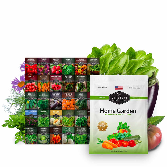Family Home Garden Kit - 30 Easy to Grow Seeds for a Victory Garden
