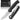 The Pathfinder Folding Pocket Knife Giftset for Men and Women (Black and Silver)