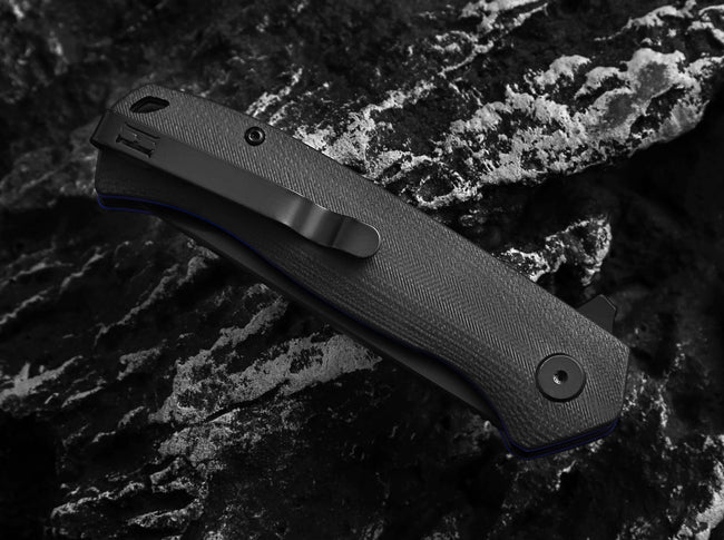 The Pathfinder Folding Pocket Knife Giftset for Men and Women (Black and Blue)
