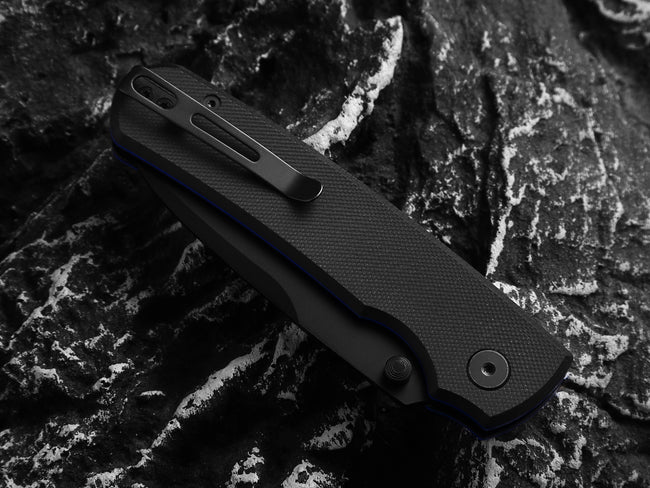 The Loyalist Folding Pocket Knife Giftset for Men and Women (Black and Blue)