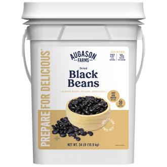 Dried Black Beans 4-Gallon Pail, 237 Servings