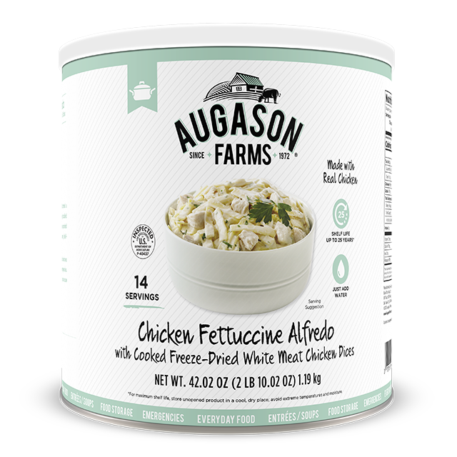 Augason Farms Chicken Fettuccine Alfredo - #10 Can – PrepSOS