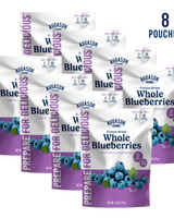 Freeze Dried Whole Blueberries Pouch, 5 Servings