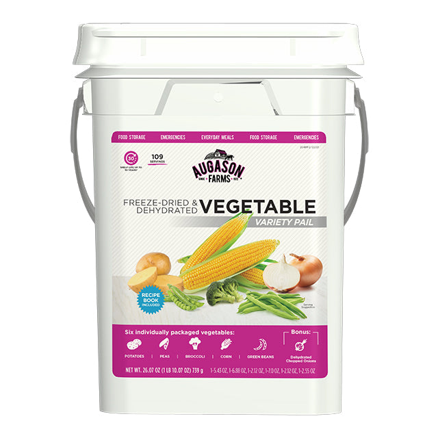 Augason Farms Freeze-Dried Vegetable Variety Pail - 109 Servings – PrepSOS