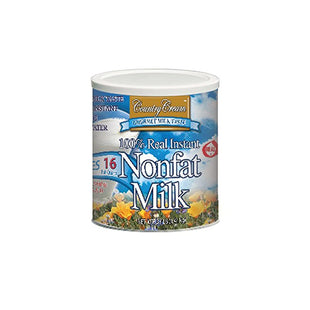 Country Cream - 100% Real Instant Nonfat Milk #10 Cans - 6 Pack