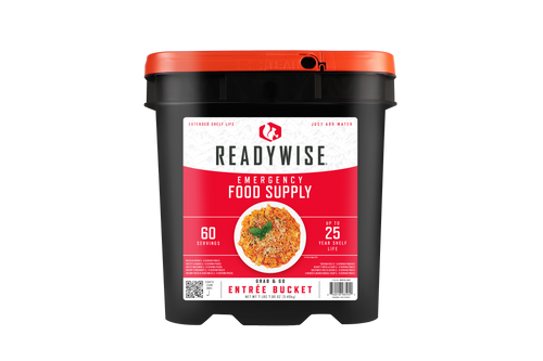 ReadyWise - 60 Serving Entrée Only Grab and Go Food Kit