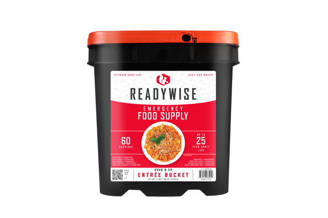 ReadyWise - 60 Serving Entrée Only Grab and Go Food Kit