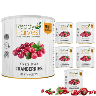Ready Harvest Freeze-Dried Cranberries #10 Cans - 6 Pack