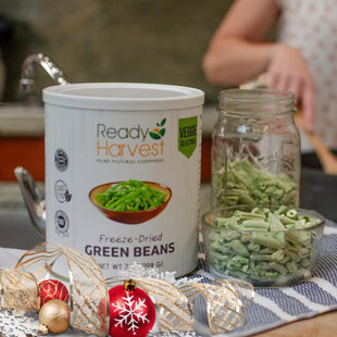 Ready Harvest Freeze-Dried Green Beans - 30 Year Shelf Life - Six #10 Cans