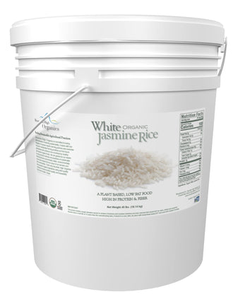 Mountain High Organics - Certified Organic Jasmine White Rice 6 Gallon/40lb Bucket