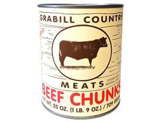 Grabill Country Meats - Canned Beef Chunks 25 oz - 3 Pack