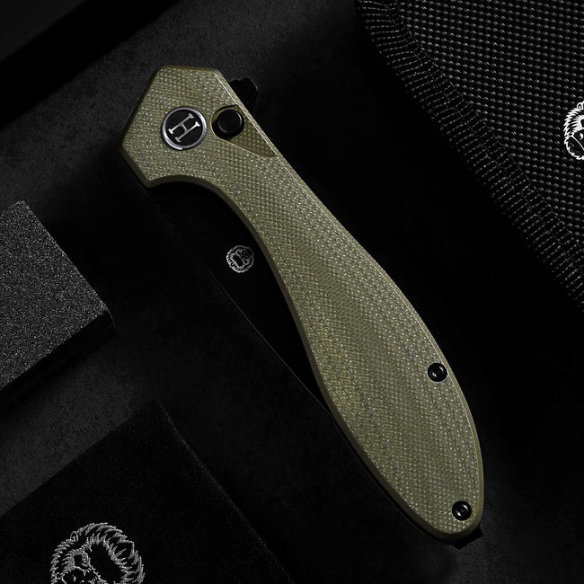 The Vector Folding Pocket Knife Giftset for Men and Women (Green and Black)