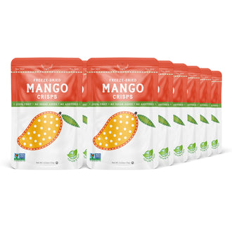 Nature’s Turn Freeze-Dried Fruit Snacks, Mango Crisps - Pack of 12 (0.53 oz Each)