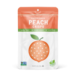 Nature’s Turn Freeze-Dried Fruit Snacks, Peach Crisps - Pack of 6 (1.2 oz Each)