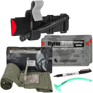 Scherber Intermediate First Responder Trauma Kit W/Bleeding Control - Fully Stocked