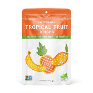 Nature’s Turn Freeze-Dried Fruit Snacks, Tropical Crisps - Pack of 6 (1.2 oz Each)