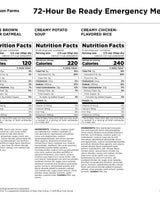 72-Hour 1-Person Emergency Food Supply Kit, 5 Pack