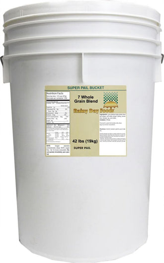 Rainy Day Foods 7 Grain Mix 5 Gallon 35 lb. Super Pail - 278 Servings