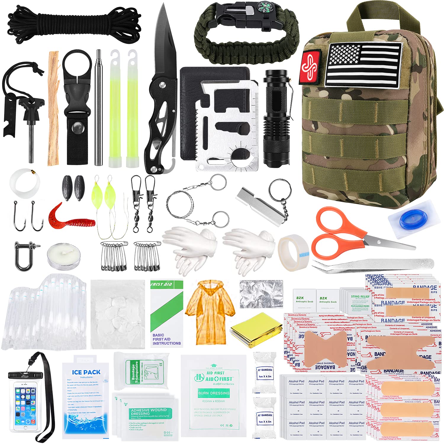 camping survival gear Survival Bags Emergency Survival Kit