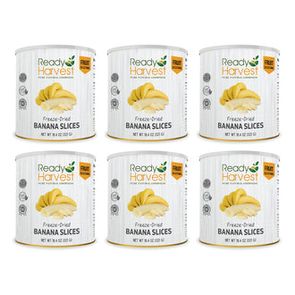 Ready Harvest Freeze-Dried Bananas #10 Cans - 6 Pack