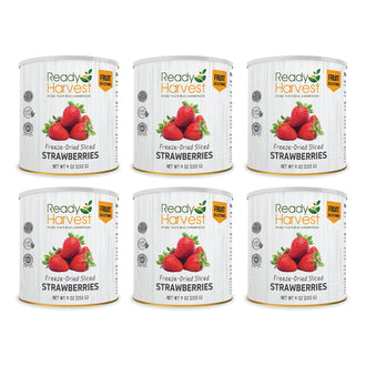 Ready Harvest Freeze-Dried Strawberries #10 Cans - 6 Pack