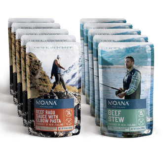 Moana - Beef Ragu Sauce with Pasta Pouch - 5 Pack + Beef Stew Pouch - 5 Pack