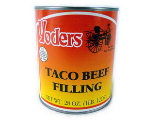 Yoders Canned Taco Seasoned Beef - 28oz Can