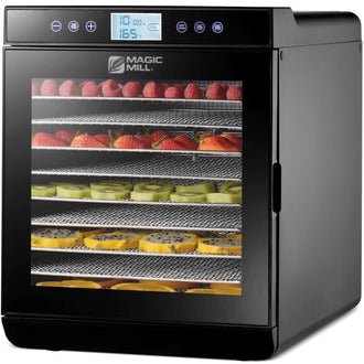 Magic Mill Food Dehydrator Machine With 10 Stainless Steel Trays