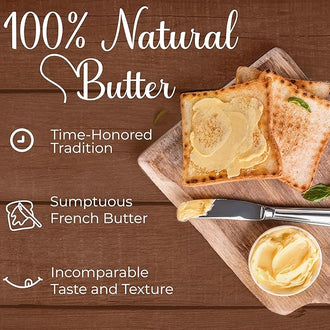 Beurdell French Salted Real Canned Butter 100% Natural (Pack of 24)