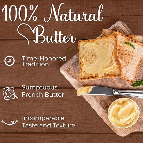 Beurdell French Salted Real Canned Butter 100% Natural (Pack of 24)
