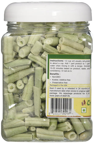 Mother Earth Products - Freeze-Dried Green Beans - Quart Jar