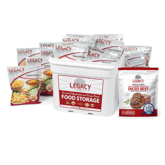 79 Serving Freeze Dried Beef and Entrée Combo Bucket