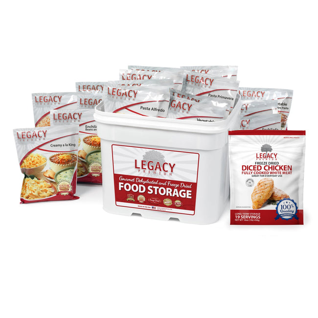 79 Serving Freeze Dried Chicken and Entrée Combo Bucket