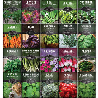 Apartment Kit Seed Vault - 20 Container Friendly Varieties