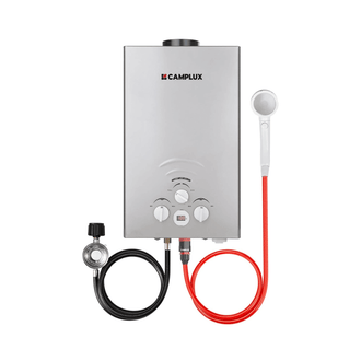 Portable Propane Tankless Water Heater, Camplux 2.11 GPM On Demand Camping Gas Water Heater, Gray