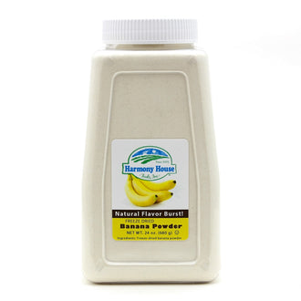 Harmony House Freeze Dried Banana Powder (4 Cups / 64 Tbs)
