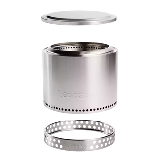 Solo Stove Stainless Steel Bonfire Essential Bundle 2.0 - Portable & "Smokeless"